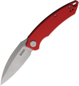 Kubey Leaf Linerlock Folding Knife - Red G10