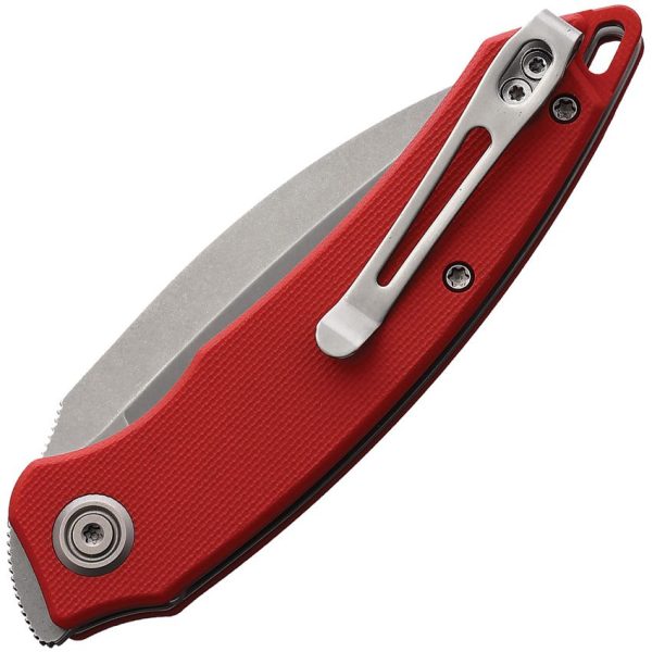 KUB333F_add_01.jpg Kubey Leaf Linerlock Folding Knife - Red G10