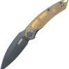 KUB333H.jpg Kubey Leaf Linerlock Folding Knife - Ultem Black