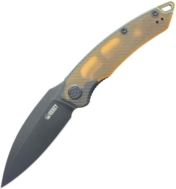 KUB333H.jpg Kubey Leaf Linerlock Folding Knife - Ultem Black