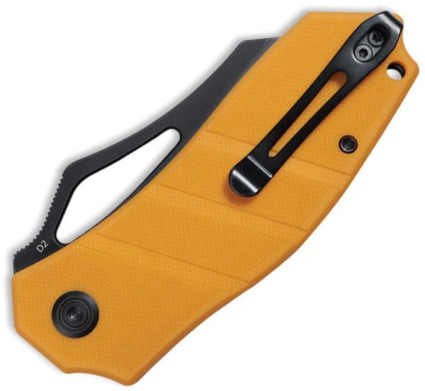 Kubey Ceyx Linerlock Folding Knife - Black Yellow
