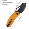 Kubey Ceyx Linerlock Folding Knife - Black Yellow