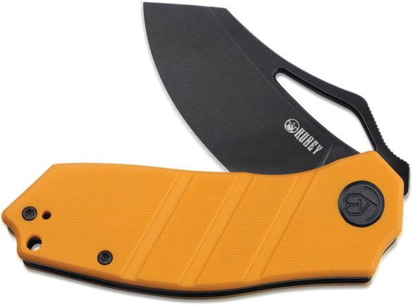 Kubey Ceyx Linerlock Folding Knife - Black Yellow