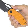 Kubey Ceyx Linerlock Folding Knife - Black Yellow