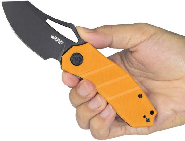 Kubey Ceyx Linerlock Folding Knife - Black Yellow