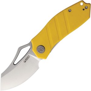 KUB335E.jpg Kubey Ceyx Linerlock Yellow Modified Tanto Folding Knife