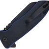 Kubey Creon Button Lock Black/Blue AUS-10A Folding Knife