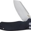 Kubey Creon Button Lock Black AUS-10A Folding Knife