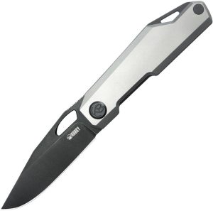 KB Knives Verijero Framelock Folding Knife Gray Titanium 3.38" Blade