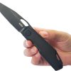 KB Knives Verijero Framelock Folding Knife Black Titanium 3.38"