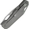 KB Knives Verijero Framelock Ti Folding Knife 3.38" Black Stonewash 14C28N