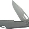 KB Knives Verijero Framelock Ti Folding Knife 3.38" Black Stonewash 14C28N
