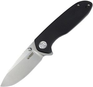 Kubey Belus EDC Linerlock Black AUS-10A Folding Knife