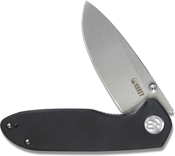 Kubey Belus EDC Linerlock Black AUS-10A Folding Knife