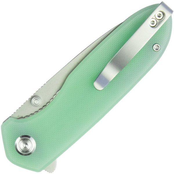 KUB342F_add_01.jpg Kubey Belus EDC Linerlock Jade AUS-10A Folding Knife