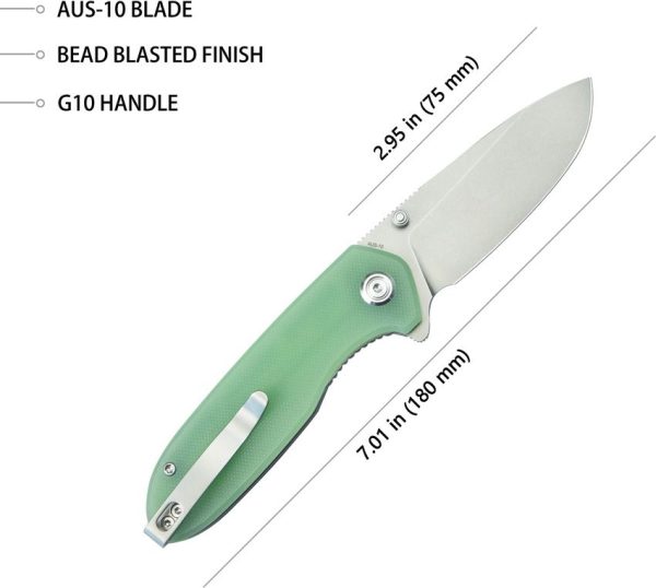 KUB342F_add_02.jpg Kubey Belus EDC Linerlock Jade AUS-10A Folding Knife