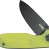 Kubey Belus EDC Linerlock Yellow AUS-10A Folding Knife