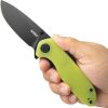 Kubey Belus EDC Linerlock Yellow AUS-10A Folding Knife