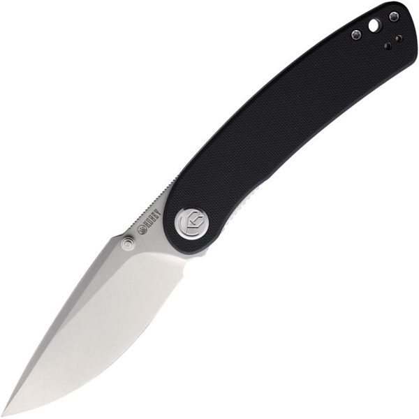 Kubey Momentum Linerlock Black D2 Folding Knife