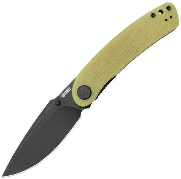 KUB344O.jpg Kubey Momentum Linerlock Yellow D2 Drop Point