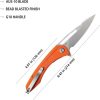 Kubey Merced Linerlock Orange AUS-10A Bead Blast