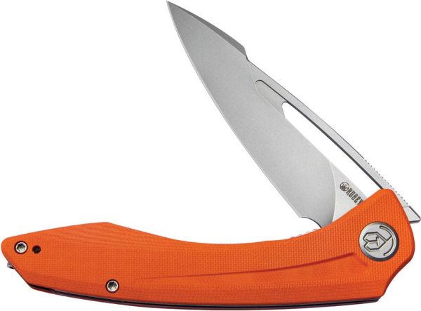 Kubey Merced Linerlock Orange AUS-10A Bead Blast