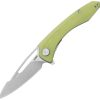 Kubey Merced Linerlock Yellow G10 Folding Knife