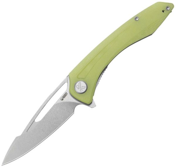 Kubey Merced Linerlock Yellow G10 Folding Knife