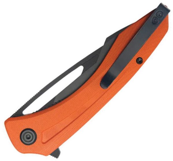 Kubey Merced Linerlock Orange G10 Folding Knife
