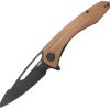 KUB345O.jpg Kubey Merced Linerlock Tan Micarta Folding Knife