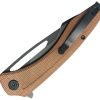 KUB345O_add_01.jpg Kubey Merced Linerlock Tan Micarta Folding Knife
