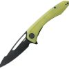 KUB345Q.jpg Kubey Merced Linerlock Yellow BlackWash Folding Knife