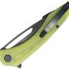 KUB345Q_add_01.jpg Kubey Merced Linerlock Yellow BlackWash Folding Knife