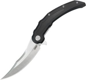 Kubey Wave Crest Pikal Linerlock Black G10