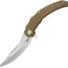 KUB346D.jpg Kubey Wave Crest Linerlock Brown Micarta Folding Knife