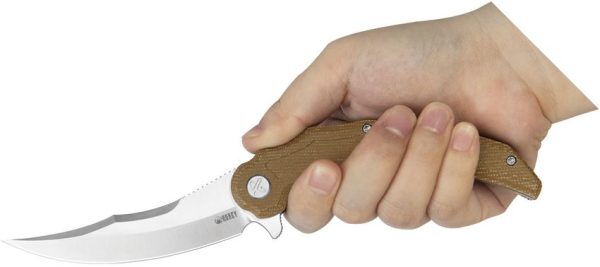 KUB346D_add_03.jpg Kubey Wave Crest Linerlock Brown Micarta Folding Knife