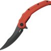 Kubey Wave Crest Linerlock Red G10 Folding Knife