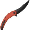 Kubey Wave Crest Linerlock Red G10 Folding Knife