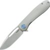 Kubey Supercell Linerlock Folding Knife 3.5" Gray Titanium