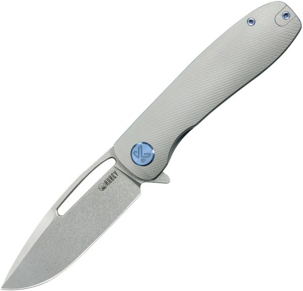 KUB353A.jpg Kubey Supercell Linerlock Gray Titanium Folding Knife