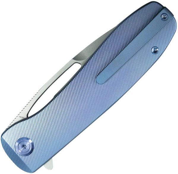 KUB353B_add_01.jpg Kubey Supercell Linerlock Blue Titanium Folding Knife