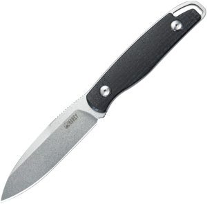 Kubey Dust Devil Fixed Blade - Black Micarta