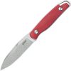 Kubey Dust Devil Fixed Blade - Red Micarta