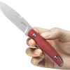 Kubey Dust Devil Fixed Blade - Red Micarta