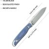 Kubey Dust Devil Fixed Blade - Blue Micarta