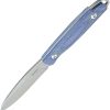 Kubey Dust Devil Fixed Blade - Blue Micarta