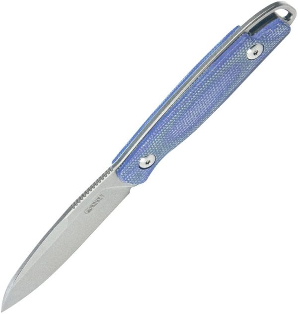 Kubey Dust Devil Fixed Blade - Blue Micarta