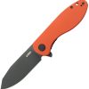 KUB358O.jpg Kubey Master Chief Linerlock Orange G10