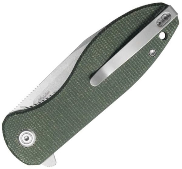 Kubey Master Chief Linerlock Micarta