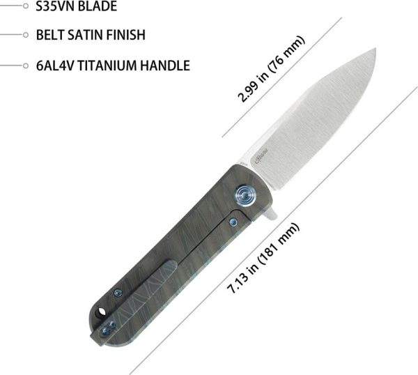 NEO Framelock Flame Ti